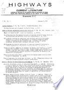Highways and Agricultural Engineering, Current Literature