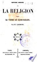 Histoire abrégée de la religion avant la venue de Jésus-Christ