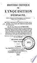 Histoire critique de l'Inquisicion d'Espagne, 2