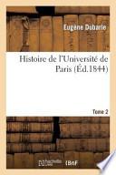 Histoire de L'Universite de Paris