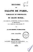 Histoire des salons de Paris