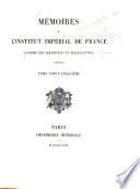 Histoire et mémoires de l'Institut royal de France