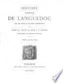 Histoire générale de Languedoc