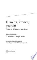 Histoires, femmes, pouvoirs