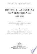 Historia argentina contemporánea, 1862-1930: Historia de las provincias y sus pueblos. 2 v