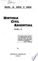 Historia civil argentina ...