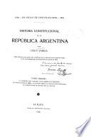 Historia constitucional de la Repúplica Argentina