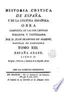 Historia critica de España, y de la cultura española, 13