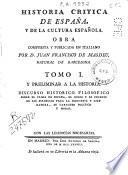 Historia crítica de España y de la cultura española