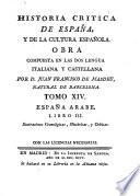 Historia crítica de España y de la cultura española obra compuesta en las dos lenguas italiana y castellana