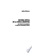 Historia crítica de la ciencia argentina