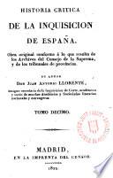 Historia crítica de la Inquisición de España