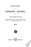Historia crítica de la literatura española