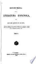 Historia Crítica de la Literatura Espanola