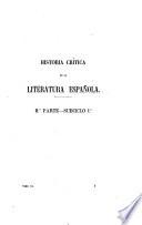 Historia crítica de la literatura española par don José Amador de Los Rios