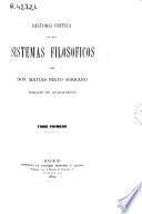 Historia crítica de los sistemas filosóficos