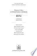 Historia crítica Literatura Canaria. 2. Siglo XVIII