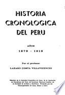 Historia cronológica del Perú: 1879-1919