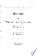 Historia de Antonio Miró Quesada, 1875-1935