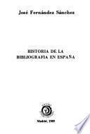 Historia de la bibliografía en España