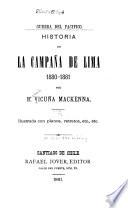 Historia de la campaña de Lima, 1880-1881
