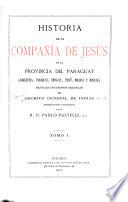Historia de la Compañía de Jesús en la provincia del Paraguay