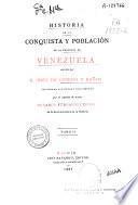 Historia de la conquista y población de la provincia de Venezuela