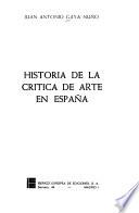Historia de la crítica de arte en España