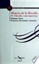 Libro Historia de la filosofía IV