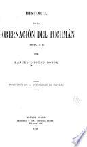 Historia de la gobernación del Tucumán (siglo XVI)