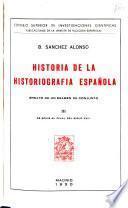Historia de la historiografía española