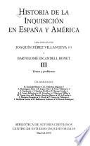 Historia de la Inquisición en España y América: Temas y problemas