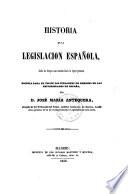 Historia de la legislación española