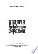 Historia de la lengua española