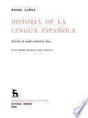 Historia de la lengua española