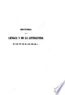 Historia de la lengua y de la literatura catalana