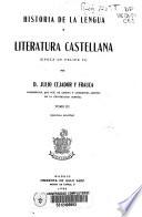 Historia de la lengua y literatura castellana