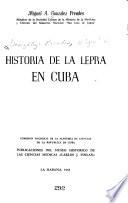Historia de la lepra en Cuba