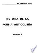 Historia de la literatura antioqueña: Historia de la poesía antioqueña