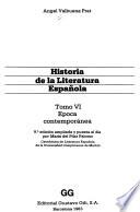Historia de la literatura española: Epoca contemporánea