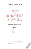 Historia de la literatura española