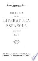 Historia de la literatura española