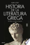 Historia de la literatura griega II