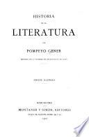 Historia de la literatura