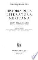 Historia de la literatura mexicana