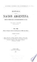 Historia de la nación argentina (desde los orígenes hasta la organización definitiva en 1862).