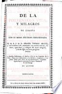 Historia de la portentosa vida y milagros de San Vicente Ferrer