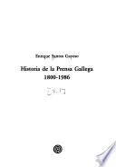Historia de la prensa gallega, 1800-1986