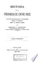 Historia de la provincia de Entre-Rios
