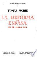Historia de la reforma en España en el siglo XVI
